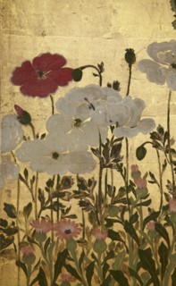Screen with spring and summer flowers, 1st half of the 18th century. Creator: Watanabe Shiko.
