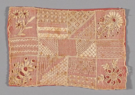 Fragment (From a Sampler), Sweden, 1821. Creator: Charlotte M. Berge.