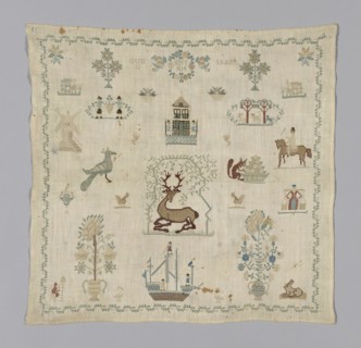 Sampler, Denmark, 1814. Creator: Unknown.