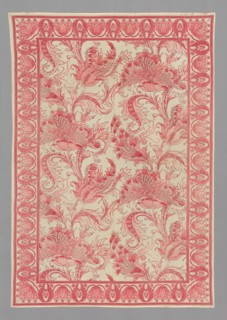Tablecloth or Bedcover probably titled "Ragged Poppy", London, 1902. Creator: John Scarrat Rigby.
