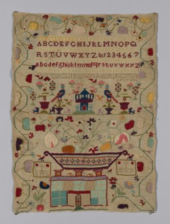 Sampler, Ireland, 1852. Creator: Elisha Ryan.