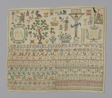 Sampler, Germany, 1803. Creator: Unknown.