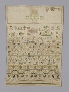 Sampler, Germany, 1806. Creator: Unknown.