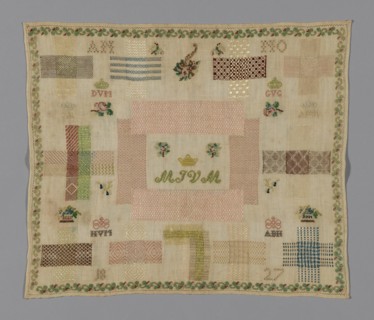 Sampler, Germany, 1827. Creator: Unknown.