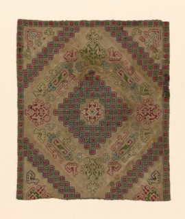 Fragment (From a Bolster Cover), Greece, 1700/1900. Creator: Unknown.
