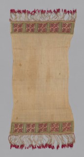 Towel, Mytilene, 19th century. Creator: Unknown.