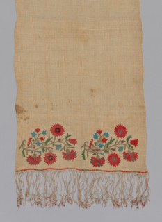 Towel, Sporades, 18th century. Creator: Unknown.