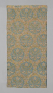 Panel (Dress Fabric), Iran, 17th century, Safavid Dynasty (1501-1722). Creator: Unknown.