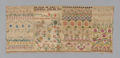 Sampler, México, 1840. Creator: Unknown.