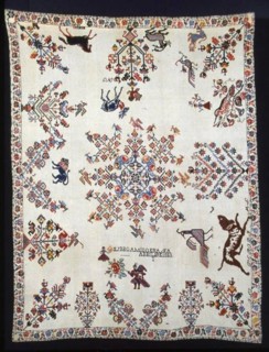 Bedcover, México, 1855. Creator: Unknown.