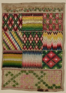 Sampler, México, 1857. Creator: Unknown.