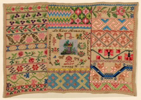 Sampler, México, 1849. Creator: Unknown.