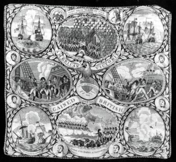 Handkerchief, United States, c. 1816. Creator: Unknown.