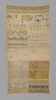 Sampler, Spain, 1815. Creator: Unknown.