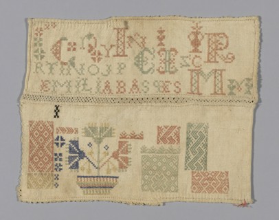 Sampler, Spain, 19th century. Creator: Unknown.