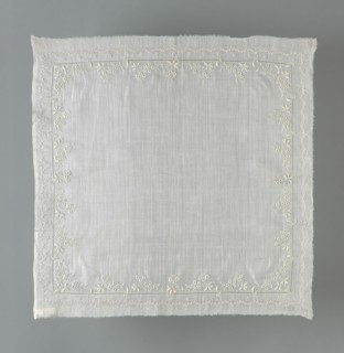Handkerchief, Switzerland, 1892/1900. Creator: Unknown.