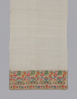 Towel/Napkin, Turkey, 1850/1900. Creator: Unknown.