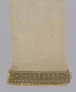 Towel or Napkin, Turkey, 19th century. Creator: Unknown.