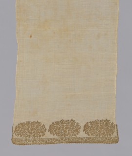 Towel or Napkin, Turkey, 19th century. Creator: Unknown.