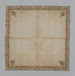 Cover or Handkerchief, Turkey, 19th century. Creator: Unknown.