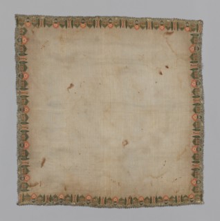Cover or Handkerchief, Turkey, 18th century. Creator: Unknown.