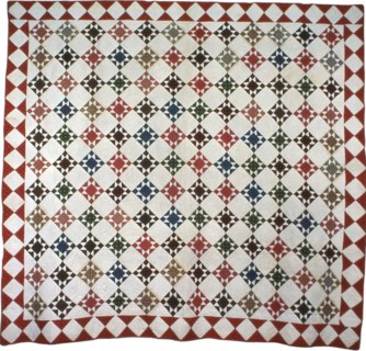 Bedcover (Star Pattern), United States, c. 1870/80. Creator: Unknown.