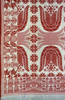 Coverlet, United States, c. 1845. Creator: Unknown.