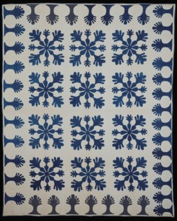 Bedcover (Bride's Quilt), United States, 1861. Creator: Unknown.