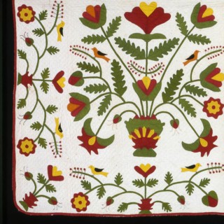 Bedcover, United States, 1825/75. Creator: Unknown.
