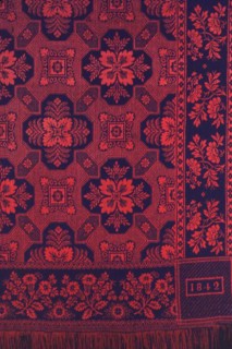 Coverlet, Indiana, 1842. Creator: Unknown.
