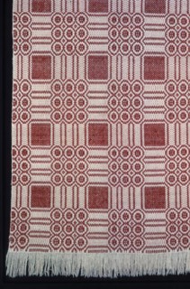 Coverlet, Kentucky, 1820/30. Creator: Unknown.