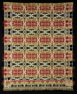 Coverlet, Ohio, 1853. Creator: Unknown.