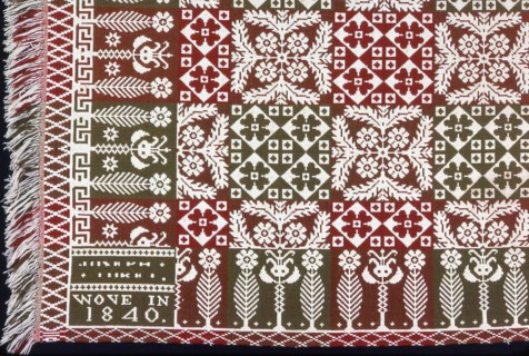 Coverlet, Pennsylvania, 1840. Creator: Unknown.