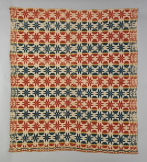 Coverlet, Pennsylvania, 1820/40. Creator: Unknown.