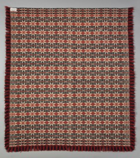 Coverlet, Pennsylvania, 1820-40. Creator: Unknown.