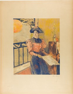 The Light, from the third album of L'Estampe originale, 1893. Creator: Alexandre Lunois.