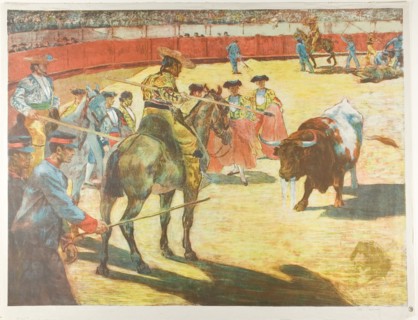 Bull-Fight, 1897. Creator: Alexandre Lunois.