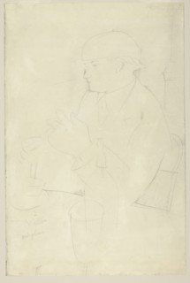 Portrait of Vallin, 1918. Creator: Amadeo Modigliani.