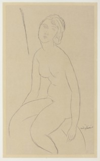 Seated Nude, 1918. Creator: Amadeo Modigliani.