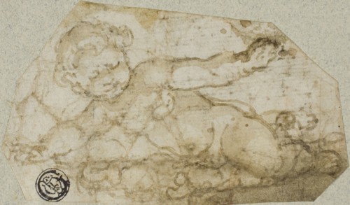 Putto with Garland, n.d. Creator: Andrea Lilio.