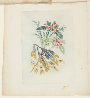 Plate, from New Suite of Notebooks of Ideal Flowers for Use by Draftsmen and Painters, c. 1795. Creator: Anne Allen.