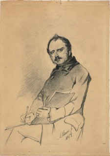 Portrait of a Man Writing, 1855. Creator: Anton Mauve.