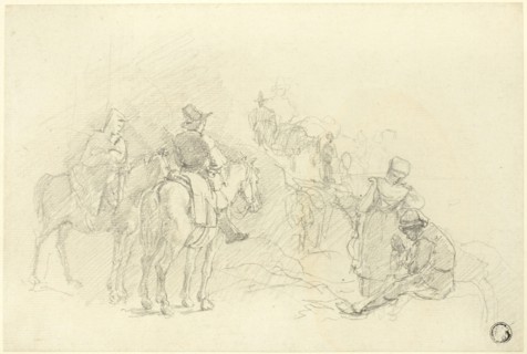 Resting Travelers, n.d. Creator: Augustus Wall Callcott.