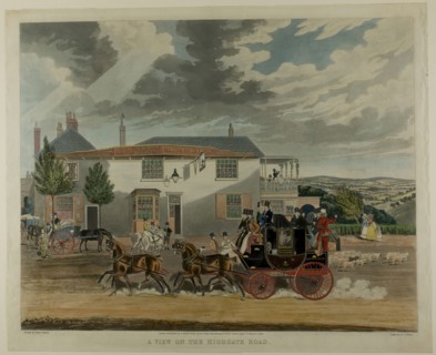 A View on the Highgate Road, n.d. Creator: Charles Hunt.