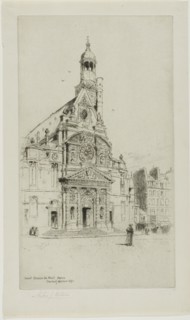 St. Etienne du Mont, Paris, 1890. Creator: Charles John Watson.
