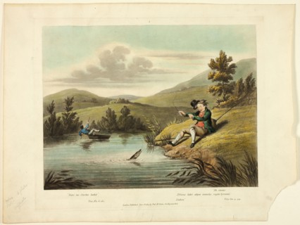 Delights of Fishing, 1823. Creator: Charles Turner.