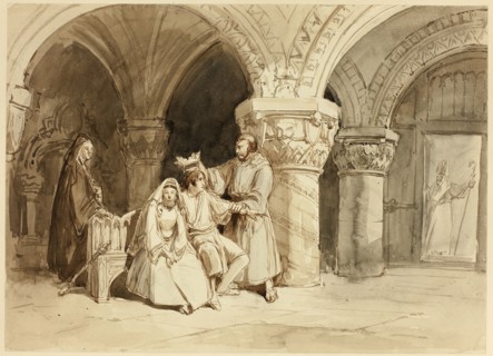 Edwy and Elgiva, n.d. Creator: Clarkson Stanfield.
