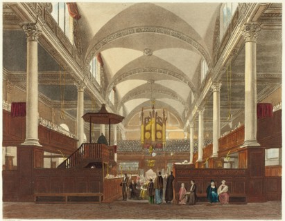 Interior of Christ Church, 1816. Creator: Daniel Havell.
