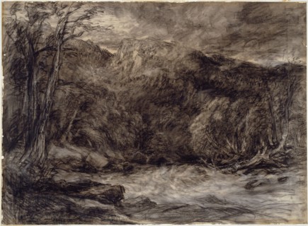 A Mountain Torrent, c. 1850. Creator: David Cox the elder.