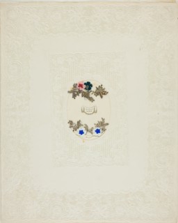 Wilt Thou Be My Bride (valentine), 1847. Creator: David Mossman.